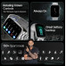 CrossBeats Stellr Newly launched Large 2.01"AMOLED Display 1000 NITS Bluetooth Calling Luxury High-Resolution Smart watch for Men Women |Health tracking| Fast Charge 7days Battery| Steel Strap|Silver